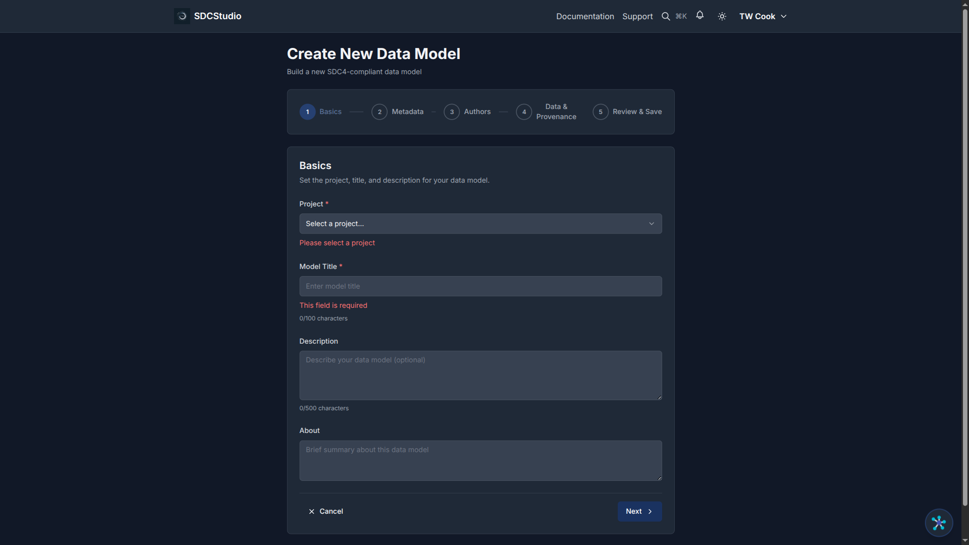 Model Wizard Step 5: Review summary before creation